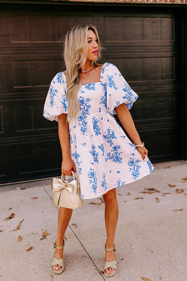 Cherished Charm Babydoll Mini Dress in White sold by Impressions