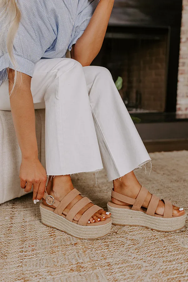 The Serena Faux Suede Espadrille in Mocha sold by Impressions product image thumbnail 3