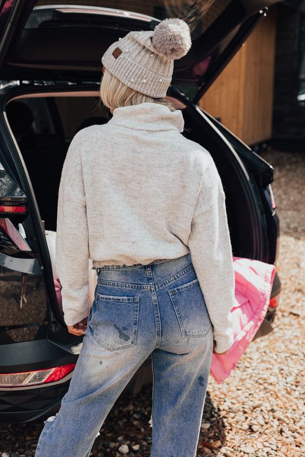 Iced Coffee Kind Of Girl Sweater In Grey sold by Impressions product image thumbnail 4