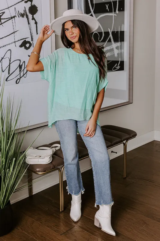 Grateful Life Shift Top In Mint sold by Impressions