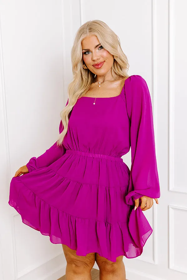 Haute Harmony Mini Dress In Orchid Curves sold by Impressions product image thumbnail 3