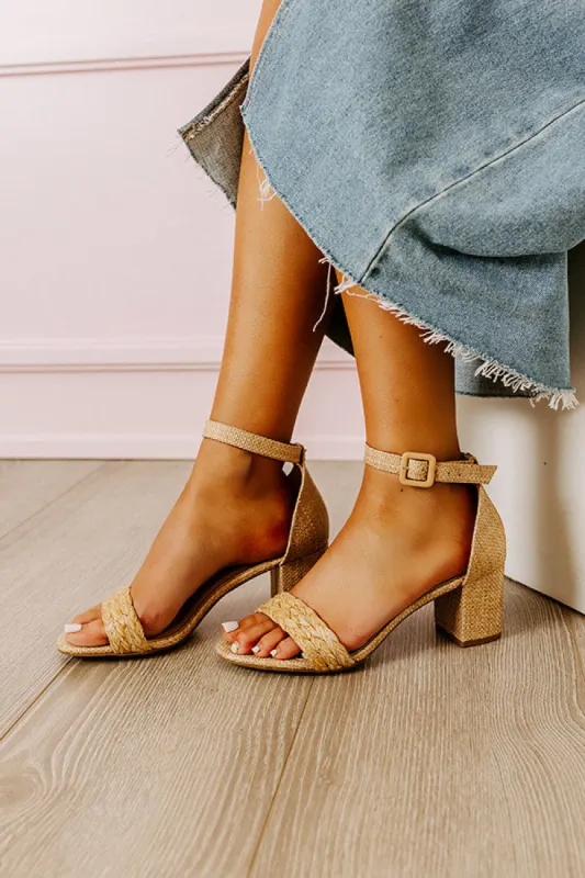 The Taylor Raffia Heel sold by Impressions