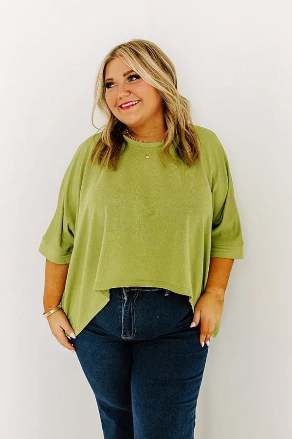 One Way Ticket Shift Top in Lime Punch Curves sold by Impressions product image thumbnail 4