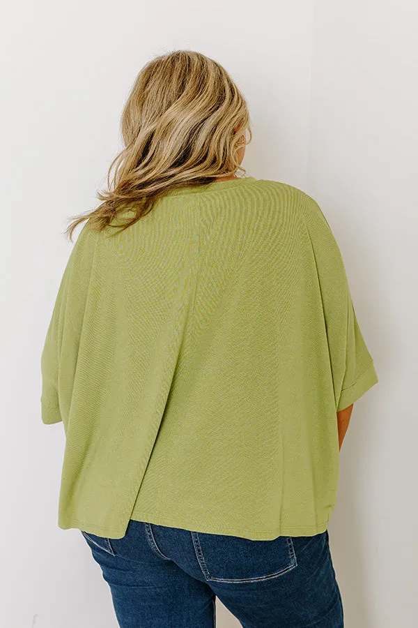 One Way Ticket Shift Top in Lime Punch Curves sold by Impressions product image thumbnail 3