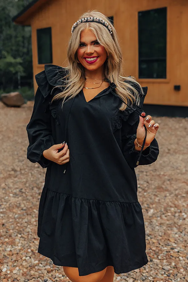 New To Town Shift Dress In Black Curves sold by Impressions product image thumbnail 2