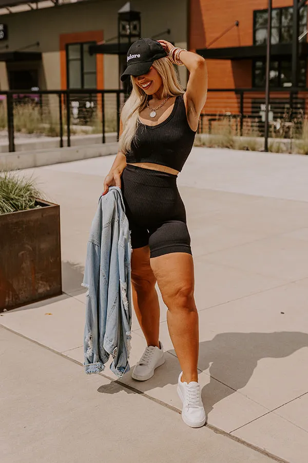 Trailside Cutie Ribbed Crop Top Curves sold by Impressions product image thumbnail 3