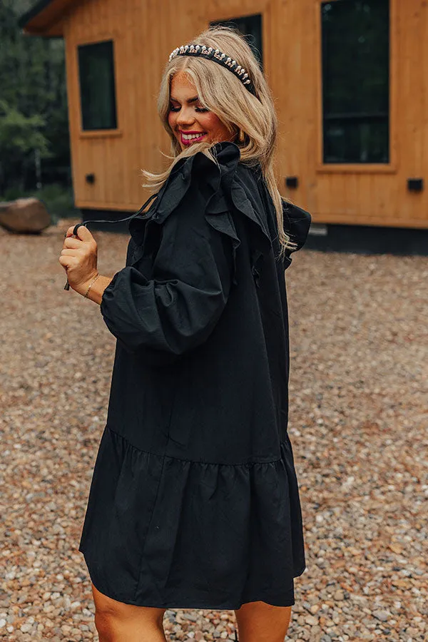 New To Town Shift Dress In Black Curves sold by Impressions product image thumbnail 3