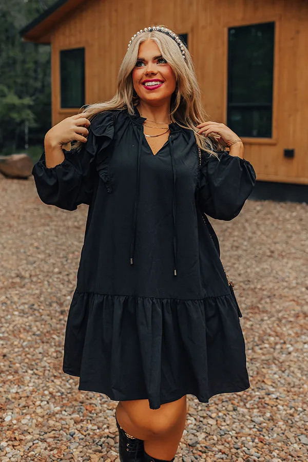 New To Town Shift Dress In Black Curves sold by Impressions product image thumbnail 4