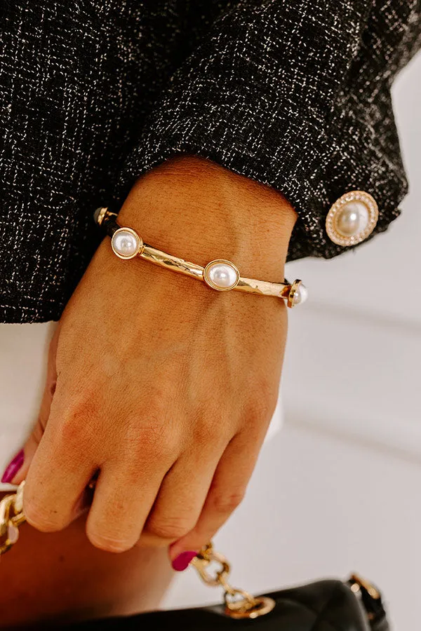 Cocktails And Cheers Stretch Bracelet in Pearl sold by Impressions product image thumbnail 3