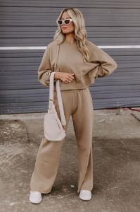 Cozier Than Ever Pants In Mocha sold by Impressions