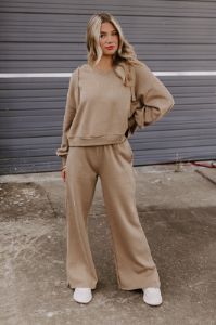 Cozier Than Ever Pants In Mocha sold by Impressions