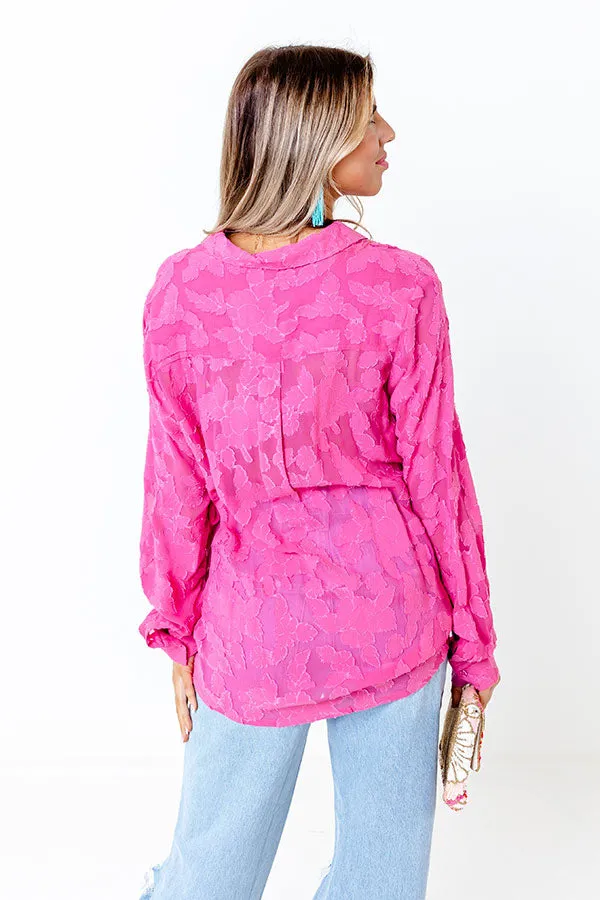 Brag On You Button Up In Pink sold by Impressions product image thumbnail 4