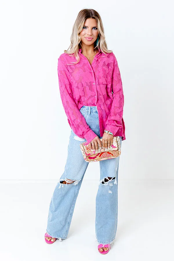 Brag On You Button Up In Pink sold by Impressions product image thumbnail 3