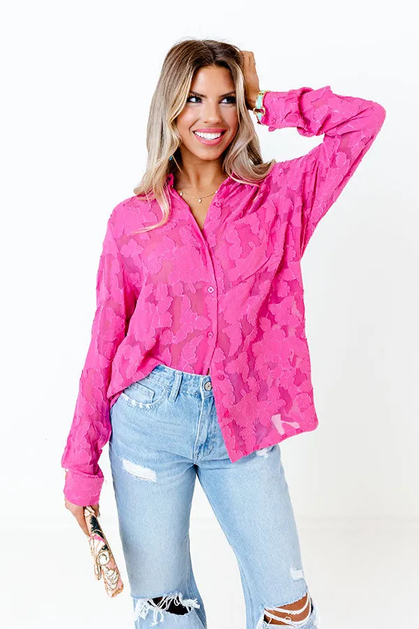 Brag On You Button Up In Pink sold by Impressions product image thumbnail 2