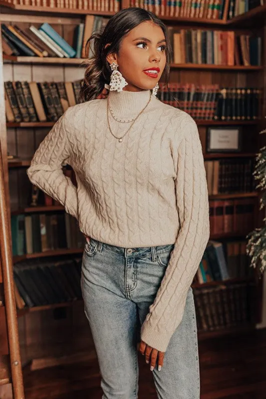 Pumpkin Spice Season Cable Knit Sweater sold by Impressions