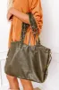 Wisteria Avenue Faux Leather Tote In Martini Olive sold by Impressions