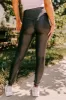 Wine And Weights High Waist Metallic Legging In Black sold by Impressions