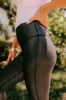 Wine And Weights High Waist Metallic Legging In Black sold by Impressions