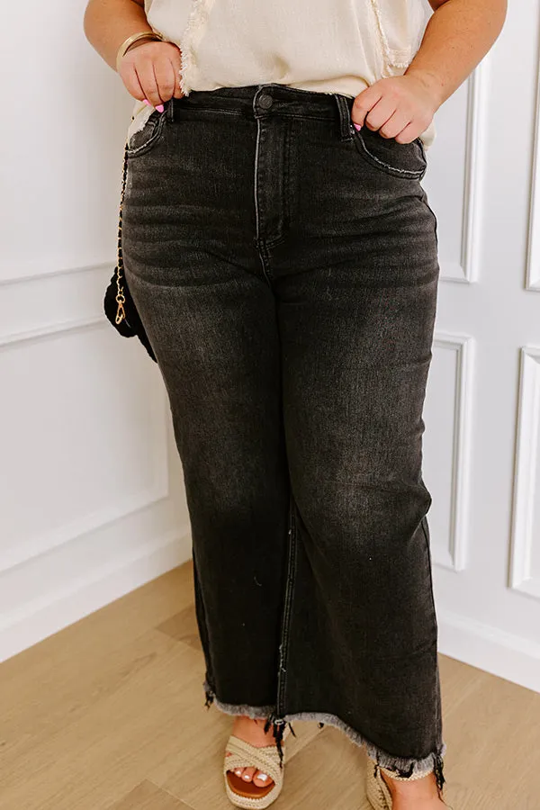 Risen Anita High Waist Crop Flare in Vintage Black Curves sold by Impressions product image thumbnail 3