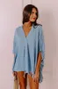 Sun-Kissed Sands Shift Top In Sky Blue sold by Impressions