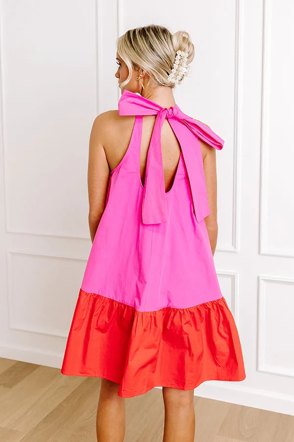 Springtime Cocktails Color Block Dress in Bubblegum Pink sold by Impressions product image thumbnail 4
