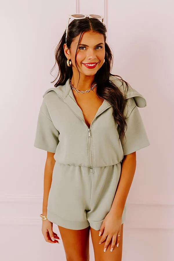 That Brand New Feeling Romper In Sage sold by Impressions product image thumbnail 2
