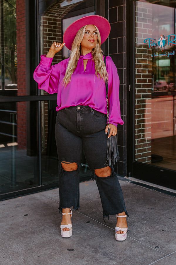 The Polliana High Waist Distressed Jean in Black Curves sold by Impressions product image thumbnail 5