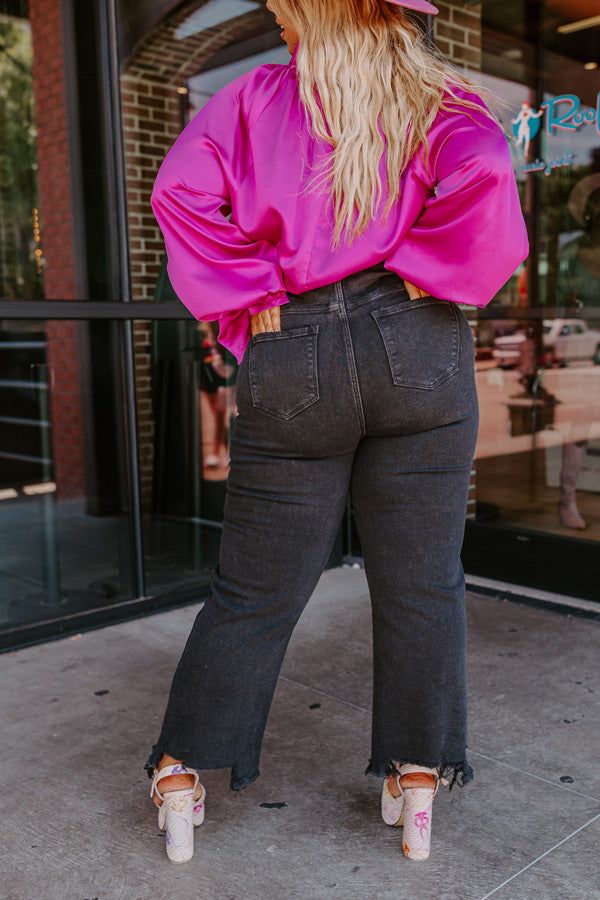 The Polliana High Waist Distressed Jean in Black Curves sold by Impressions product image thumbnail 2