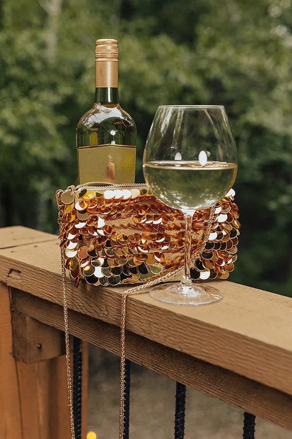 Bring The Sparkle Sequin Purse In Gold sold by Impressions