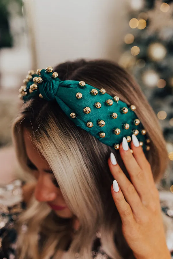 Buttercup Kisses Embellished Headband In Emerald sold by Impressions product image thumbnail 2