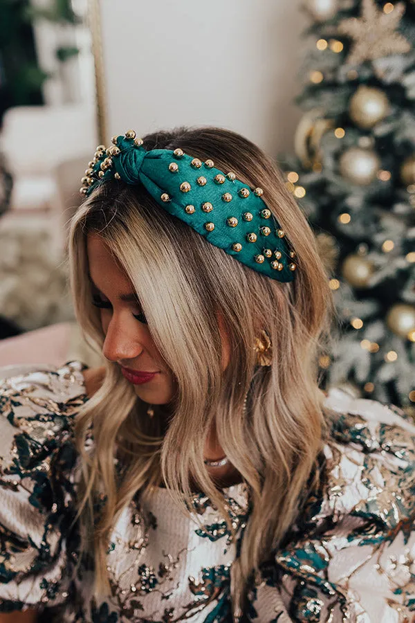 Buttercup Kisses Embellished Headband In Emerald sold by Impressions product image thumbnail 3