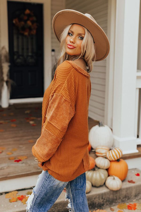 Snuggles And S'mores Waffle Knit Top sold by Impressions product image thumbnail 5