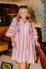 Costa Maya Brunch Stripe Mini Dress Curves sold by Impressions