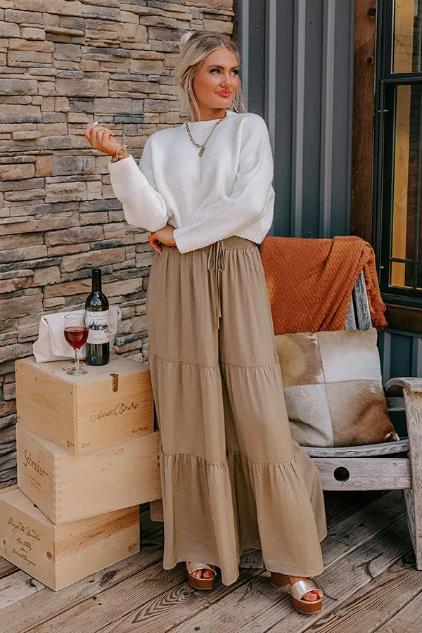 Caught Crushing High Waist Pants In Warm Taupe sold by Impressions