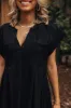 Long Weekend Wonderful Shift Dress In Black sold by Impressions