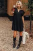 Long Weekend Wonderful Shift Dress In Black sold by Impressions