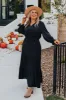 Touring Rome Maxi Dress Curves in Black Curves sold by Impressions
