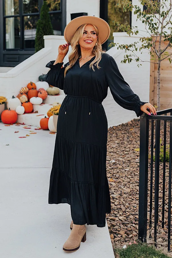 Touring Rome Maxi Dress Curves in Black Curves sold by Impressions product image thumbnail 2