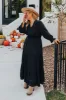 Touring Rome Maxi Dress Curves in Black Curves sold by Impressions