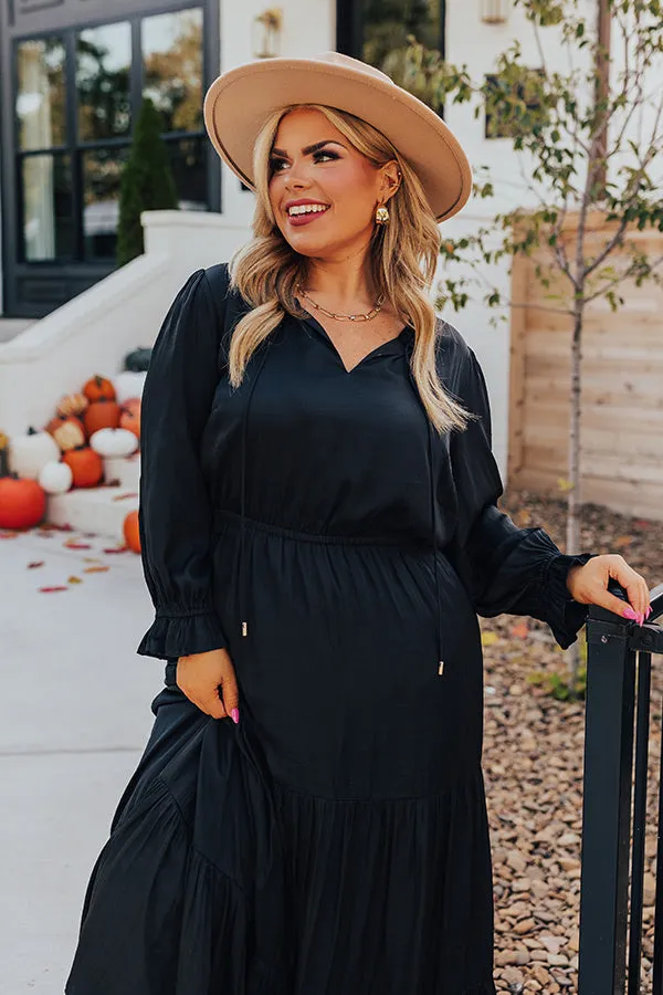 Touring Rome Maxi Dress Curves in Black Curves sold by Impressions product image thumbnail 3