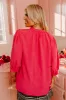 Brunch Date Shift Top in Hot Pink Curves sold by Impressions
