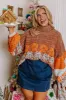 Autumn Brunch Knit Sweater in Cinnamon Curves sold by Impressions