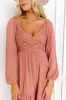 All The Sway Lace Mini Dress In Rustic Rose sold by Impressions