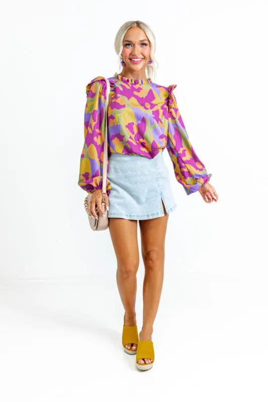 Flirty Allure Shift Top sold by Impressions