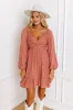 All The Sway Lace Mini Dress In Rustic Rose sold by Impressions