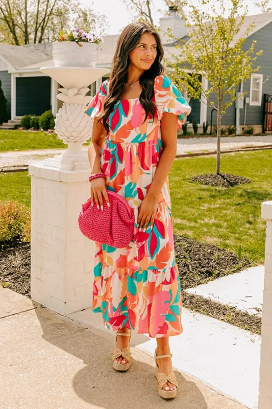 Tropical Getaway Floral Maxi Dress sold by Impressions