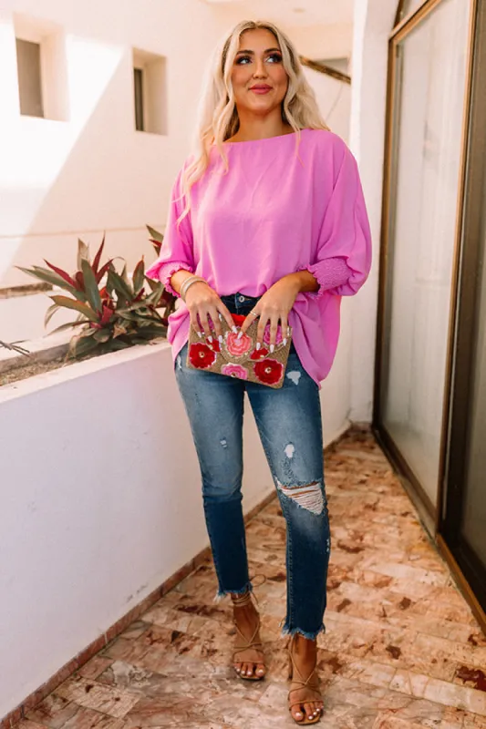 Appreciate You Shift Top in Bubblegum Pink sold by Impressions