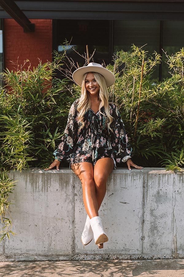 Sangria Sunrise Babydoll Top in Black sold by Impressions product image thumbnail 3