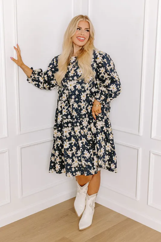 Posh Moment Floral Mini Dress Curves sold by Impressions