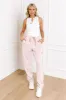 Flow And Chill High Waist Straight Leg Pants in Pink sold by Impressions